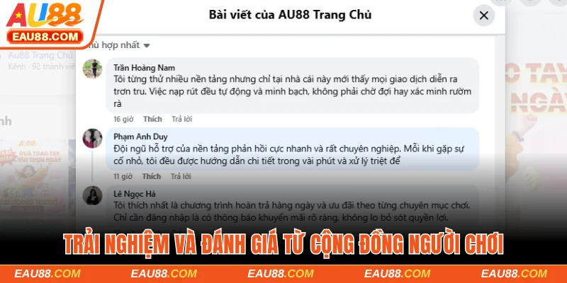 Trải nghiệm và đánh giá từ cộng đồng người chơi